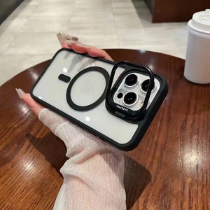 Premium Tpu + Pc Transparante Magnetische Beschermhoes Voor <span class=keywords><strong>Iphone</strong></span> 16 <span class=keywords><strong>Pro</strong></span> <span class=keywords><strong>Max</strong></span> 15 14 13 <span class=keywords><strong>12</strong></span> 11 Camera Frame Houder Telefoonhoesje - Product Image 1