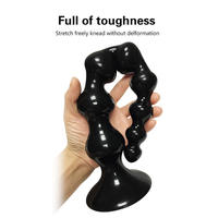 Perles anales souples et bon marché de grande taille, plug anal super long pour massage de la prostate, pour femmes et hommes