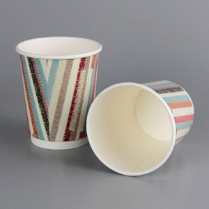 Paper Cups Coffee 8oz 12oz 16oz 20oz Customized Design Paper Cups Disposable Printed Paper Double Wall Paper Coffee Cups With Lid