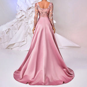 Vestido <span class=keywords><strong>de</strong></span> lentejuelas encantador, elegante y lujoso, vestido <span class=keywords><strong>de</strong></span> cola <span class=keywords><strong>de</strong></span> pez ajustado <span class=keywords><strong>de</strong></span> manga larga <span class=keywords><strong>de</strong></span> satén, vestido <span class=keywords><strong>de</strong></span> <span class=keywords><strong>noche</strong></span> formal <span class=keywords><strong>de</strong></span> sirena - Product Image 6