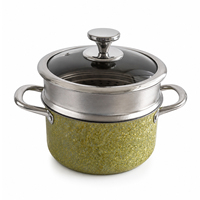 GA1 - Pots et casseroles 100% titane pur - Casserole en titane - Pot à soupe - Pot à vapeur en titane pour la cuisine