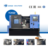 Mesin Bubut CNC DONGS TCK52 Horizontal Presisi Tinggi Tugas Sedang Single Spindle Slant Bed Fanuc/GSK Otomatis