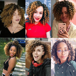 Vente en gros 8 pouces 80g Baguette Jumpy Haute Qualité <span class=keywords><strong>Cheveux</strong></span> Curl Tressage Crochet Bouclés Tresse Mèches de <span class=keywords><strong>Cheveux</strong></span> Synthétiques pour Tresses Africaines - Product Image 6