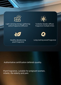 Mini thông minh làm mát không khí xe hương thơm khuếch tán hương thơm tự động hỗ trợ nước Hoa năng lượng CR2 làm mát không khí UFO năng lượng mặt trời xe khuếch tán - Product Image 6