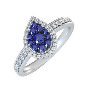 925 Sterling Silver Rose Gold Plated Oval Pink Cubic Zirconia Halo <b>Ring</b> with White <b>CZ</b> Accents | Women's Elegant Fashion Jewelry - Product Image 4