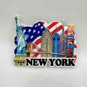 Nouveau Réfrigérateur de Voyage Personnalisé Créatif Commémoratif Transfrontalier Écologique Style Art Déco 3D de New York - Product Image 6