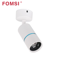 FOMSI LED 3W 5W Spot rond en aluminium anti-éblouissement Spot Light Angle réglable Montage en surface Plafonnier intérieur