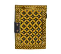 Carnet en cuir fait main avec spirale, motif dragon celtique en relief, papier écologique, organisateur personnalisé, bloc-notes