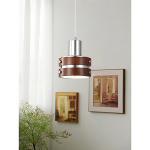 Bauhaus-Inspired Vintage Solid Wood Pendant Lamp Retro Industrial Style Long Cord for Bedroom Entryway Hallway Dining Room Bar - Product Image 2
