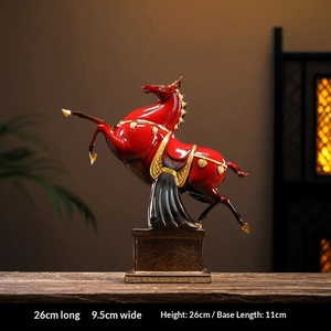 The Charger Don Horse Articles de décoration, Ornement pour salon, Céramique artisanale créative pour la maison et le bureau - Product Image 6