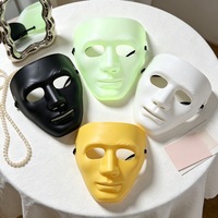 Masques d'horreur multicolores en plastique pour Halloween, accessoires de costume pour la danse et les spectacles, vente en gros du fabricant