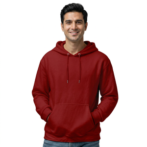 Wholesale men's Gym Hoodie <b>Sweatshirt</b> Premium Cotton Fleece Lightweight Activewear OEM Manufacturer Custom Printing Supply - Product Image 1