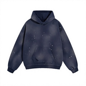Sweat-shirt à capuche en molleton pour homme, coupe classique, vert uni, décontracté, doublé, tricoté, 100% coton, respirant, vêtements d'hiver - Product Image 2