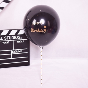BABEZOOM Gâteau Déco <span class=keywords><strong>Anniversaire</strong></span> t'aime INS Ballon Personnalisé Imprimé Ballon Noir - Product Image 6