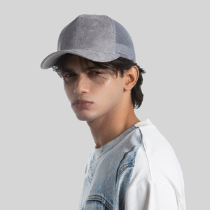 Biểu Tượng Tùy Chỉnh Đồng Bằng Trống Da Lộn Trucker Hat Cong Rim Snapback Thể Thao Chạy Cap 5 Bảng Điều Chỉnh Lưới Lại Mũ Bóng Chày Cho Nam Giới Phụ Nữ - Product Image 4