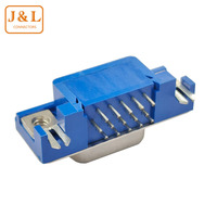 WholesaleD-sub DB15 Connecteur PCB Mount HD15P Prise mâle à angle droit Angle droit D SUB 9Pin DB9 Connecteur à vis pour PCB Mount