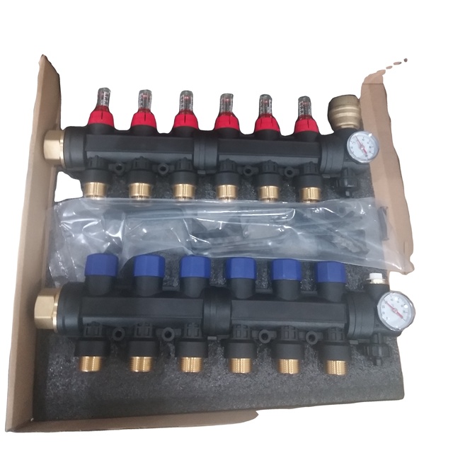 Copper-Plastic Manifold 6loop