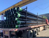Tuyau de forage pour l'industrie pétrolière et gazière, en acier noir sans soudure, de haute qualité, API 5CT N80 J55 K55 BTC EUE OCTG