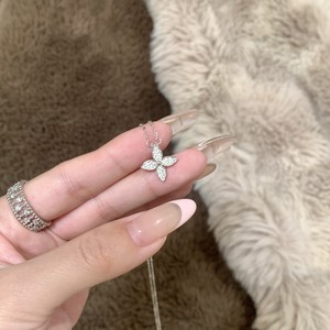 Collier pendentif en argent pur S925 avec design artistique, étoile de conte de fées, lune, pour chaînes de pull - Product Image 2