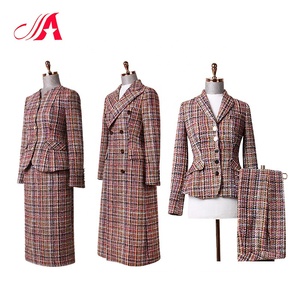Spring Women's <span class=keywords><strong>Office</strong></span> Suites Traje <span class=keywords><strong>de</strong></span> dos piezas con costuras informales para mujer Trajes <span class=keywords><strong>de</strong></span> pantalones <span class=keywords><strong>de</strong></span> oficina para mujer - Product Image 2