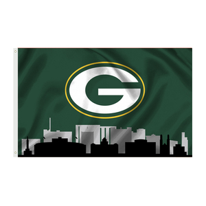 Polyester NFL Team Football Nfl Drapeau 5X3ft Bannières Drapeaux Personnalisés Pour NFL Team GREEN <span class=keywords><strong>BAY</strong></span> PACKERS - Product Image 4