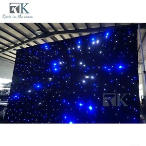 ฉากหลังเวทีพร้อมไฟ LED รูปดาวแบบสมาร์ทและม่านไฟแบบท่อ - Product Image 2
