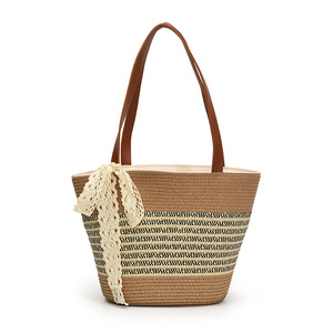 ¡Novedad de 2025! Bolso tejido de paja de gran capacidad, bolso de playa, bolso de hombro para mujer - Product Image 6