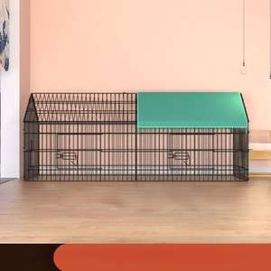 Poulailler en métal écologique, pliable, pour 6 poulets, canard, lapin, chat, parc pour animaux, couverture résistante aux intempéries, toutes saisons, boîte - Product Image 6