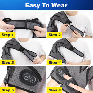 Compresa Caliente para Alivio del Dolor Fitease, Masajeador de Hombros de Fisioterapia, Calefacción Eléctrica, Vibración de 3 Niveles, CA 100-240V - Product Image 6