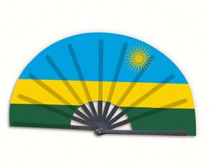 Nouveau produit, éventail pliable en bambou personnalisé avec drapeau national de la Russie - Product Image 2