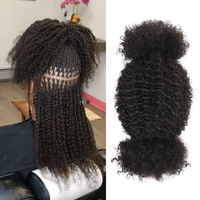 Cheveux humains péruviens 100 % vierges Remy en gros à prix abordable, cheveux afro crépus en vrac pour dreadlocks, extensions de cheveux souples pour locs
