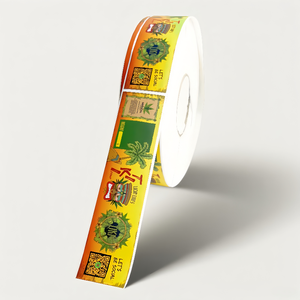 Autocollant d'étiquette d'emballage de pot de boisson personnalisé Étiquettes de bouteille de jus de 12oz Bouteille de jus en plastique avec étiquette transparente 32oz - Product Image 3