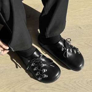 Men's Women Summer Outdoor Waterproof Flat Mules <b>Sandals</b> Rubber Sole PU Upper Lightweight Slip-On Retro Breathable Beach Walking - Product Image 3