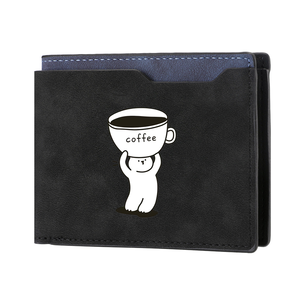 Cartera Corta <span class=keywords><strong>de</strong></span> Cuero PU Estilo Ejecutivo para <span class=keywords><strong>Hombre</strong></span> con Compartimento para Tarjetas <span class=keywords><strong>de</strong></span> Crédito y Cartera Interior Multifuncional - Product Image 5