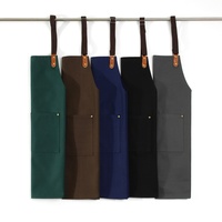 Tablier de coiffure brodé, tablier personnalisé, uniforme de coiffeur, tablier imperméable pour salon