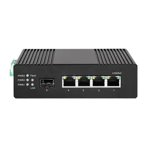 ODM/OEM 4GE 1SFP 산업용 이더넷 스위치 4 RJ45 포트 중복 네트워크 스위치