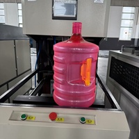 Mesin Preform PET Semi-Otomatis LS-B20L 5-Galon 100BPH Blow Molding Terkontrol PLC Produktivitas Tinggi FESTO PC Botol Plastik