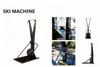 Appareil de ski cardio pour musculation, usage commercial, en acier, électrique, équipement de fitness pour salle de sport, matériel de sport Hyrox