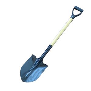 Pala de Jardín con Mango de Madera y Hoja de Acero, Herramientas de Granja, Pala 518, Cabeza Redonda, Mango Largo de Madera con Empuñadura en <span class=keywords><strong>D</strong></span> - Product Image 4