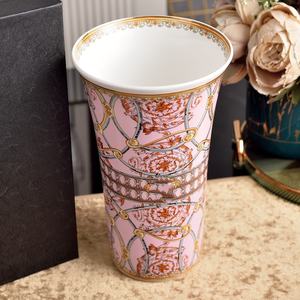 Décorations de maison de luxe européennes, vase en céramique, décorations rétro, grand vase en porcelaine pour arrangement floral - Product Image 5