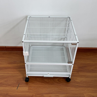 Vente directe usine OEM : Cage à oiseaux confortable à une, deux ou trois couches pour l'élevage de perroquets, en matériaux bruts de première qualité, très demandée.