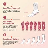 Chaussettes de yoga antidérapantes en bambou pour femme avec logo personnalisé OEM, volants contrastants, broderie nœud, pour Pilates et Barre, usage quotidien