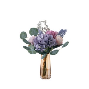 CallaFloral ช่อดอกไฮเดรนเยียและกุหลาบประดิษฐ์ ทำจากพลาสติกและผ้าทอ สำหรับตกแต่งบ้านและงานแต่งงาน รุ่น CF02032 - Product Image 5