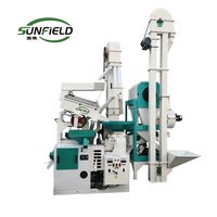 Nouvelle machine à décortiquer et à polir le riz verticale numérique Sunfield 800-1000 kg/h avec 1 an de garantie