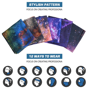 Starry Sky Series Tube Bandana Multifonctionnel <span class=keywords><strong>Équitation</strong></span> Coupe-Vent Bandeau Protection Solaire Cache-Cou - Product Image 2