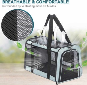 Transportín para Perros Aprobado por Aerolíneas, Bolsa de Viaje para Mascotas, Transportín para Gatos, Bolsa de Transporte para Perros, para Paseos al Aire Libre - Product Image 5