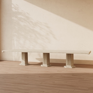 Ferly hiện đại mở rộng gỗ 8 ghế phòng ăn đồ nội thất bằng đá cẩm thạch sang trọng hình chữ nhật Dinning bảng thiết lập - Product Image 6