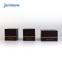 Emballage en carton magnétique biodégradable pour boîte à thé en verre, parfum, couvercle et base noirs, ensemble d'emballage cadeau, logo personnalisé