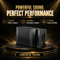FUNINC FN-122 Enceinte Line Array Passive Simple 12 Pouces 2 Voies avec Coque en Bois, Équipement Audio Professionnel pour Scène