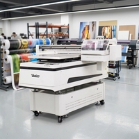 Impresora UV Yinstar Nueva 6090, Impresora UV de Rollo a Rollo, Impresora UV de Cama Plana con 3 Cabezales I3200 para Vidrio y Madera